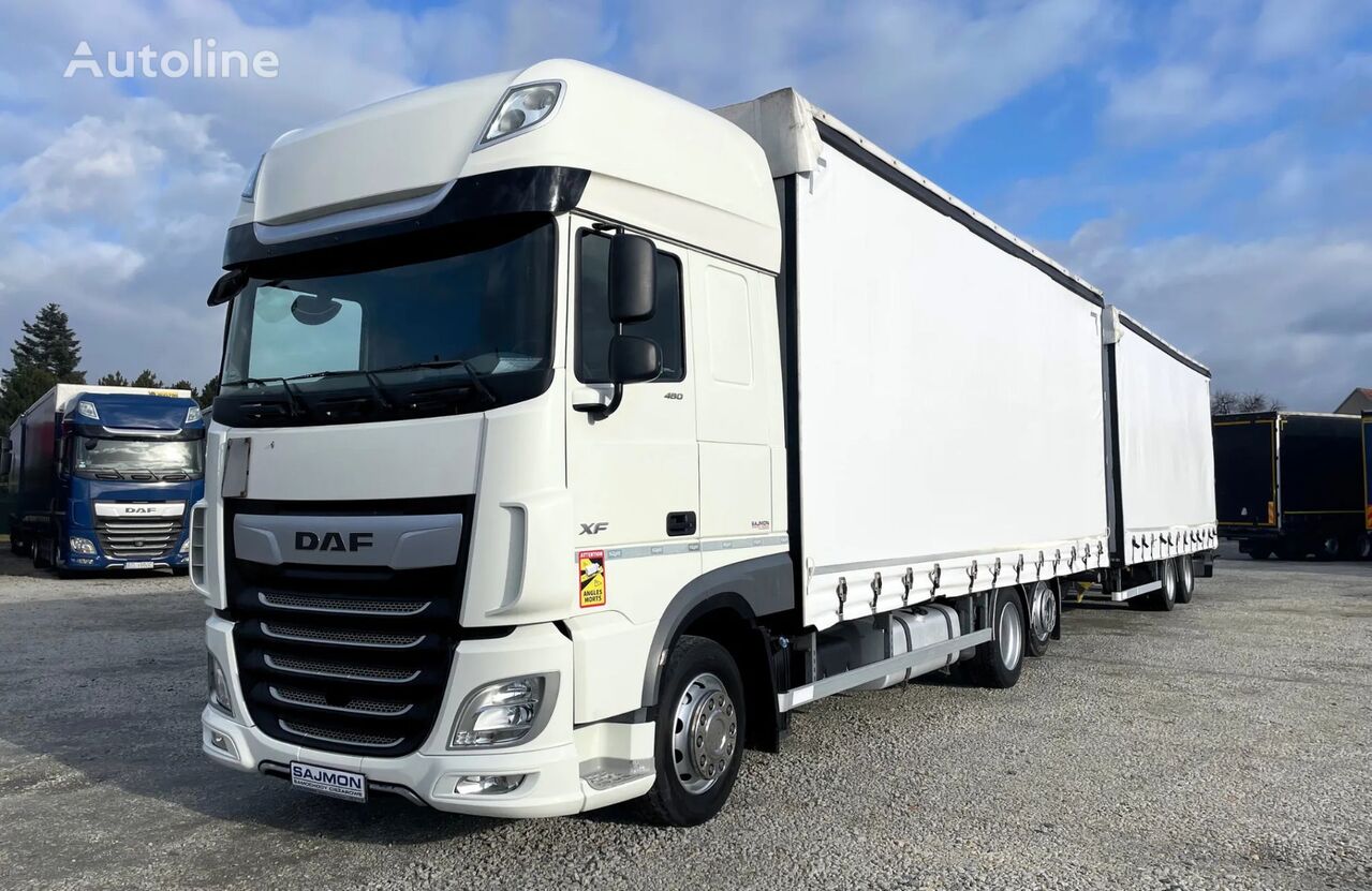 Daf Xf Zestaw Przestrzenny M Tandem Schuifzeilen Vrachtwagen Te