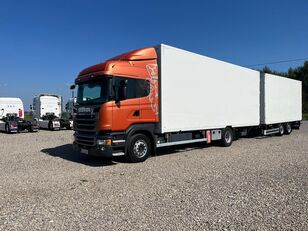 Scania R450 HIGH  bakwagen + bakwagen aanhanger