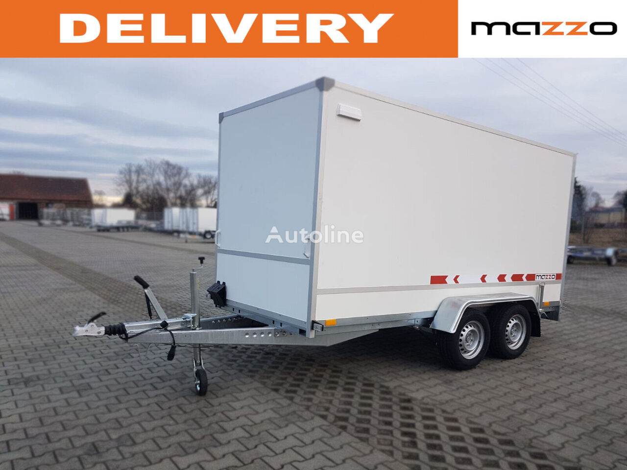 nieuw F2030HTD 3.05 x 1.5 x 1.8m  VAN bakwagen aanhanger