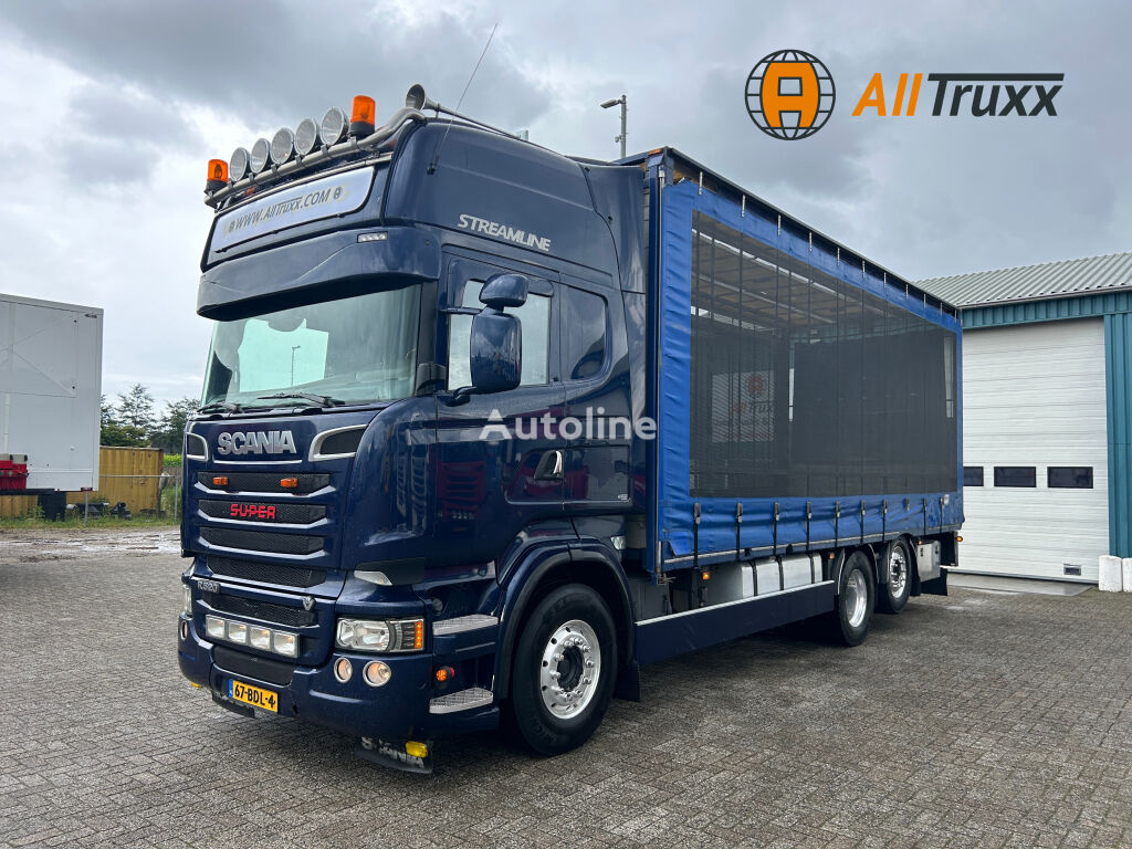 Scania R520 V8 Retader 6X2 NL truck containertransporter