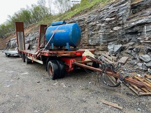 Kel-Berg machine trailer w/ hydraulic drawbridges dieplader aanhanger