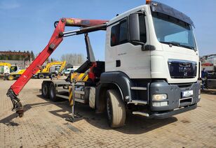 MAN TGS 26.320 6x2-4 + Hyvalift + HMF 1643-Z2 perscontainer