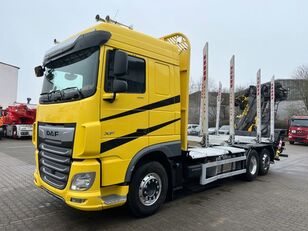 DAF XF 530 6x2 EURO6 POJAZD DO DRZEWA Z HDS+ PRZYCZEPA houtvrachtwagen