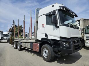 Renault C 520cv 6x4 + grua loglift 165ZT/2017/ Retarder  houtvrachtwagen