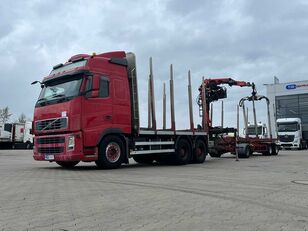 Volvo FH 520,VEB+ houtvrachtwagen + hout aanhanger