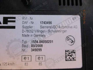 dashboard voor DAF trekker