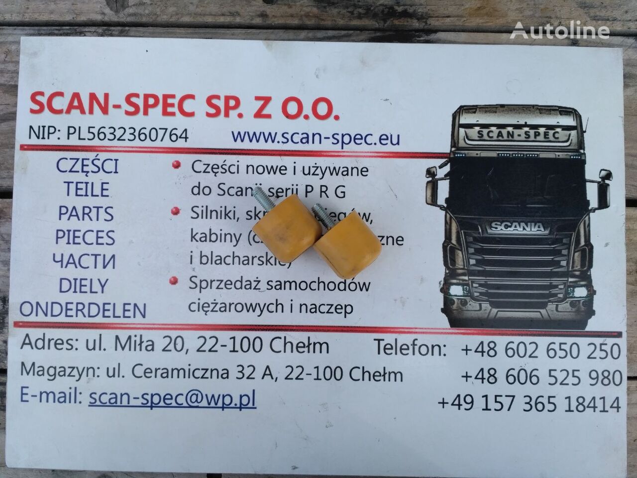 odboje, ogranicznik zawieszenia   Scania 2470166, 2154867 voor Scania P R G T trekker