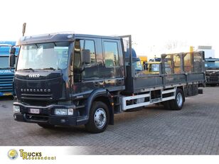 IVECO Eurocargo 130E18 + 7PERSONS + MANUAL + MACHINERY TRANSPORTER + B open laadbak vrachtwagen