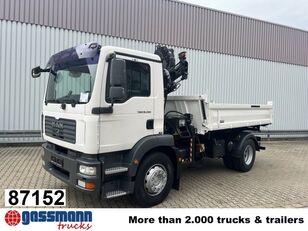 MAN TGM 18.280 4X2 BB mit Kran Hiab 099-2 CL open laadbak vrachtwagen