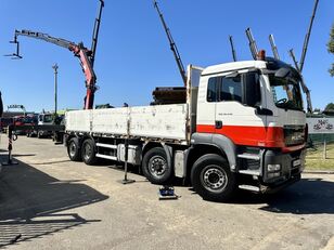 MAN TGS 35.400 8x2/4 HYDRO-DRIVE + CRANE FASSI F235 (6x) - 5+6 F - R open laadbak vrachtwagen