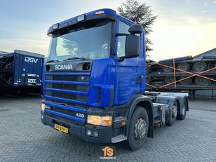 Scania R124L 6X2 420 - EURO 3 - MANUAL - NL TRUCK - TOP!! trekker