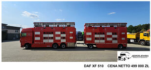 DAF  XF 105.510  veewagen vrachtwagen + vee aanhanger
